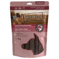 Chewies Mini Meat Strips – Mixed Pack -Pet Supplies Store 031455 chewies fleischstreifen mini pferd 70g hs 01 1
