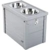 Kerbl EcoFLEX® Feeding Station -Pet Supplies Store 106300 kerbl ecoflex futterbar gray hs 07 4