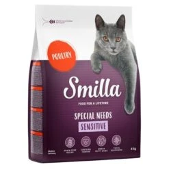 Smilla Dry Cat Food Economy Packs 2 X 4kg -Pet Supplies Store 110021 pla smilla sensitiveadult poultry 4kg 3