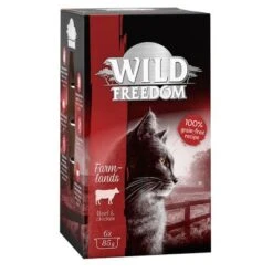 Wild Freedom Adult Trays Saver Pack 24 X 85g -Pet Supplies Store 111606 pla wildfreedom farmlands 6x85g 8
