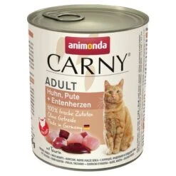Animonda Carny Adult 6 X 800g -Pet Supplies Store 114512 pla animonda carny adult huhnputeentenherz 800g 9