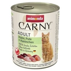 Animonda Carny Adult 6 X 800g -Pet Supplies Store 114513 pla animonda carny adult huhnputekaninchen 800g 0