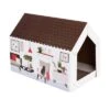 XL Cat Den With Scratching Pad Winter Edition -Pet Supplies Store 116301 pla xl katzenhaus home inkl kratzbrett fg 3643 9