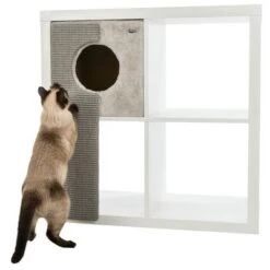 Trixie Cuddle Bed For Shelves With Scratching Board 14 Trixie Cuddle Bed For Shelves With Scratching Board -Pet Supplies Store 144599 trixie kuschelhoehle regale kratzbrett cat medium 33x37x70cm hs 06 8