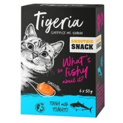 Tigeria Smoothie Snacks Saver Pack 24 X 50g -Pet Supplies Store 149500 pla tigeria smothie tunatomazo 6x50g 2
