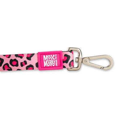 Max & Molly Pink Leopard Short Lead 4 Max & Molly Pink Leopard Short Lead - Image 2