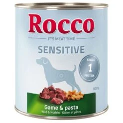 Rocco Sensitive Saver Pack 24 X 800g 13 Rocco Sensitive Saver Pack 24 X 800g -Pet Supplies Store 1 28042 pla rocco sensitive gamepasta 800g hs 01 8