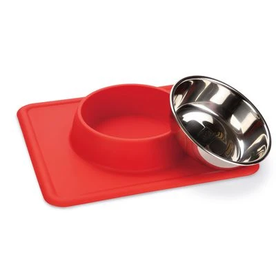 Karlie Stainless Steel Silicone Dex Dog Bowl 6 Karlie Stainless Steel Silicone Dex Dog Bowl - Image 4