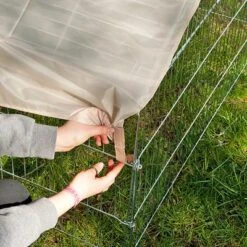 Kerbl Luxus Metal Run With Pitched Roof -Pet Supplies Store 248789 freilaufgehege 4eck spitz 2 7