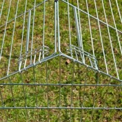 Kerbl Luxus Metal Run With Pitched Roof -Pet Supplies Store 248789 freilaufgehege 4eck spitz 3 1