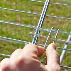 Kerbl Luxus Metal Run With Pitched Roof -Pet Supplies Store 248789 freilaufgehege 4eck spitz 4 9