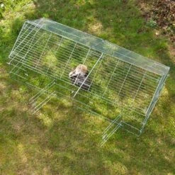 Kerbl Luxus Metal Run With Pitched Roof -Pet Supplies Store 248789 freilaufgehege 4eck spitz 6 3