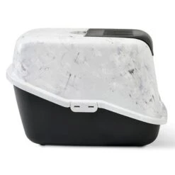Savic Nestor Marble Cat Litter Box -Pet Supplies Store 252329 savic katzentoilettenestor marble hs 02 8