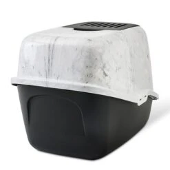 Savic Nestor Marble Cat Litter Box -Pet Supplies Store 252329 savic katzentoilettenestor marble hs 04 3