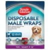 Simple Solution Disposable Diaper For Male Dogs 1 Simple Solution Disposable Diaper For Male Dogs -Pet Supplies Store 265897 pla simplesolution disposable male wrap xsmall hs 01 2