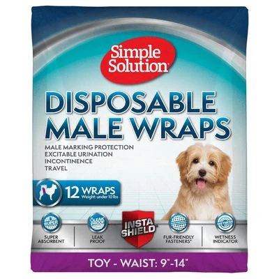 Simple Solution Disposable Diaper For Male Dogs 3 Simple Solution Disposable Diaper For Male Dogs