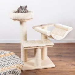 Natural Paradise Cat Tree Amaryllis S 13 Natural Paradise Cat Tree Amaryllis S -Pet Supplies Store 269018 natural paradise kratzbaum amarilys s creme hs 02 5