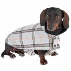 Flannel Check Dog Coat -Pet Supplies Store 269061 35cm dackel fg 2607 3