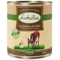 Lukullus Saver Pack 24 X 800g -Pet Supplies Store 28057 pla lukullus kaninchen wild 6 x 800 g 1
