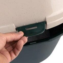 Kooa Covered Cat Litter Tray - 90% Recycled Plastic -Pet Supplies Store 298396 kooa haubentoilette fg 0860 8