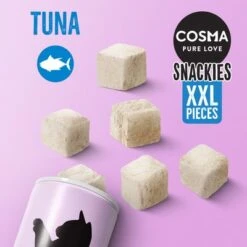 Cosma Snackies XXL – Maxi Tube Saver Pack -Pet Supplies Store 2 56627 cosma snackies xxl foodboard tuna 1000x1000 2