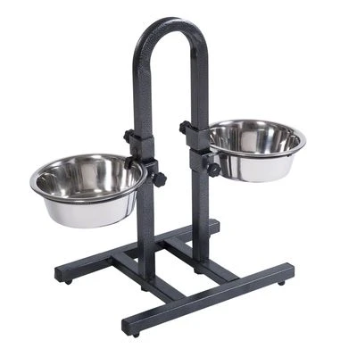 U-Shaped Dog Bowl Stand With Stainless Steel Bowls 4 U-Shaped Dog Bowl Stand With Stainless Steel Bowls - Image 2