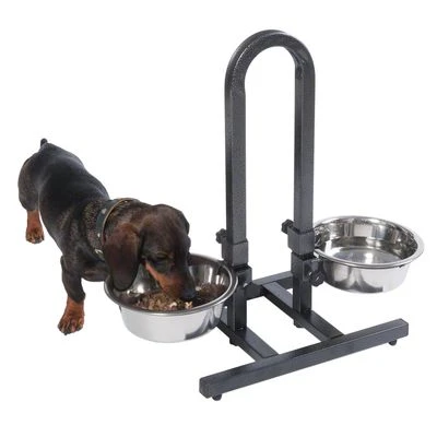 U-Shaped Dog Bowl Stand With Stainless Steel Bowls 6 U-Shaped Dog Bowl Stand With Stainless Steel Bowls - Image 4