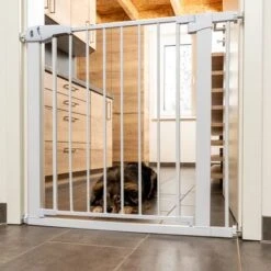 TIAKI White Dog Gate With 7 Cm Extension -Pet Supplies Store 334597 tiaki dog gate white fg 8184 1