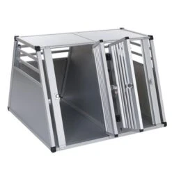 Aluline Double Dog Crate -Pet Supplies Store 364349 autohundebox aluline gr xl 03 09 2013 3 1
