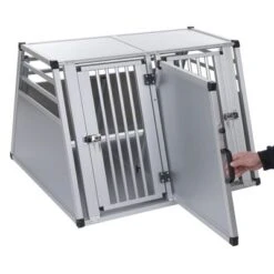Aluline Double Dog Crate -Pet Supplies Store 364349 autohundebox aluline gr xl 04 09 2013 4 8