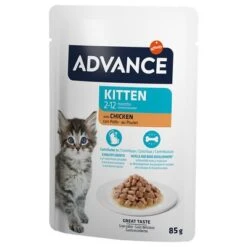 Advance Kitten Chicken -Pet Supplies Store 374500 advance kitten huhn 12x85g hs 05 8