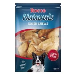 Rocco Natural Chews Mixed Trial Pack - Beef -Pet Supplies Store 37451 pla rocco driedchews ears 10chews 1000x1000 3