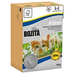 Bozita Feline Tetra Pak Saver Pack 16 X 190g 13 Bozita Feline Tetra Pak Saver Pack 16 X 190g -Pet Supplies Store 47625 PLA Bozita Feline Tetrapack Kitten 190g 4