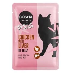 Cosma Asia In Jelly Pouches Saver Pack 24 X 100g -Pet Supplies Store 55568 pla cosma asia chickenliver 100g 6