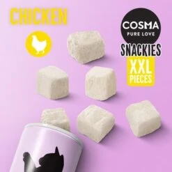 Cosma Snackies XXL – Maxi Tube Saver Pack -Pet Supplies Store 56512 cosma snackies xxl foodboard chicken 1000x1000 1