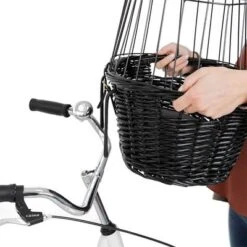 Trixie Bicycle Basket - Black -Pet Supplies Store 58025 trixie fahrradkorb schwarz hs 05 8