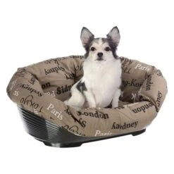 Ferplast Siesta Deluxe Dog Basket - Black -Pet Supplies Store 64518 ferplast hundekorbsofa cities hs 07 4
