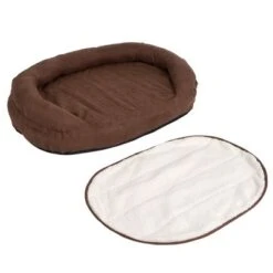 Oval Memory Foam Dog Bed - Brown -Pet Supplies Store 67053 hundebett memory oval braun fg 3293 4