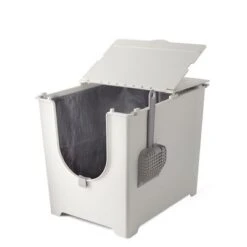 Modkat Flip Cat Litter Box -Pet Supplies Store 69620 pla modko katzentoiletteflip open 1 4