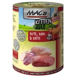 MAC's Cat Saver Pack 18 X 400g -Pet Supplies Store 69649 pla macs kitten pute rind ente 400g 9