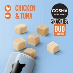Cosma Snackies DUO 2 In 1 – Saver Pack -Pet Supplies Store 70175 cosma snackies duo foodboard chickentuna 1000x1000 9