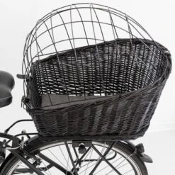 Trixie Rear-Mounted Bicycle Basket - Black -Pet Supplies Store 70447 trixie fahrradkorb mit gitter hs 06 3