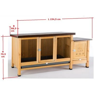 Ferplast Ranch Rabbit Hutch XXL 9 Ferplast Ranch Rabbit Hutch XXL - Image 7