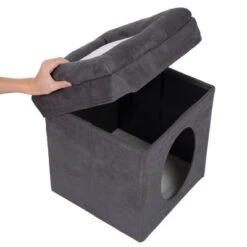 Collapsible Cube Cat Den 14 Collapsible Cube Cat Den -Pet Supplies Store 75294 foldable cube fg 3686 6