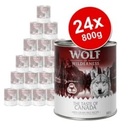 Wolf Of Wilderness "The Taste Of" Saver Pack 24 X 800g