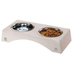 Ferplast Double Bowl Legno Made Of Wood 8 Ferplast Double Bowl Legno Made Of Wood -Pet Supplies Store 84403 ferplast doppelnapf04legno kc55 hs 03 3