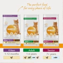 IAMS For Vitality Senior Fresh Chicken Dry Cat Food -Pet Supplies Store 8710255127859 3 7