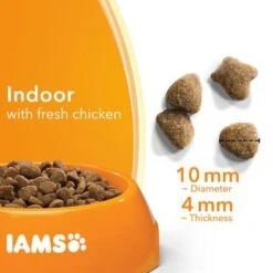 IAMS For Vitality Adult Indoor Fresh Chicken Dry Cat Food -Pet Supplies Store 8710255150451 4 0