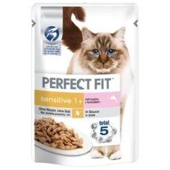 Perfect Fit Sensitive 1+ Pouches -Pet Supplies Store 87107 pla nestle perfect fit sensitive 1 lachs 6
