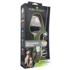 FURminator Dual Grooming Brush -Pet Supplies Store 92105 pla furminator hund doppelbuerste hs 05 1